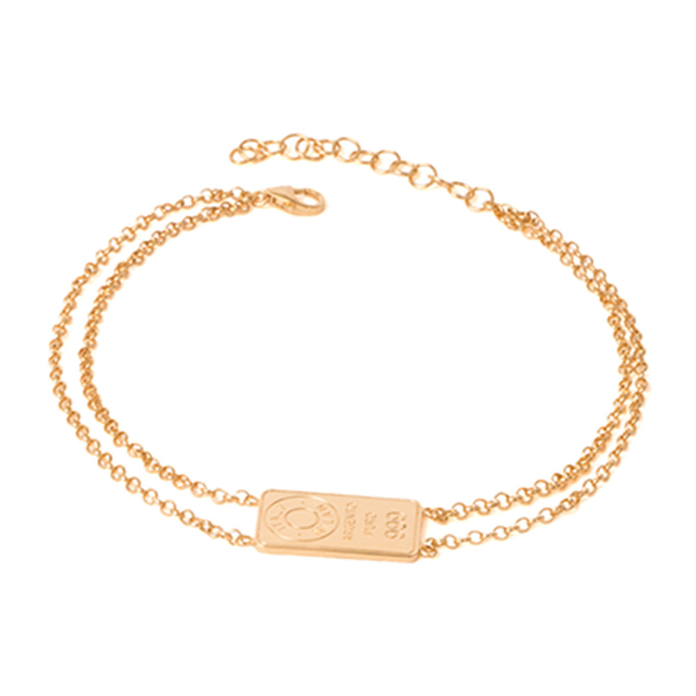 gold plated silver anklets