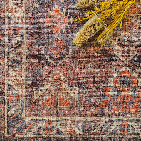 southwestern washable rug