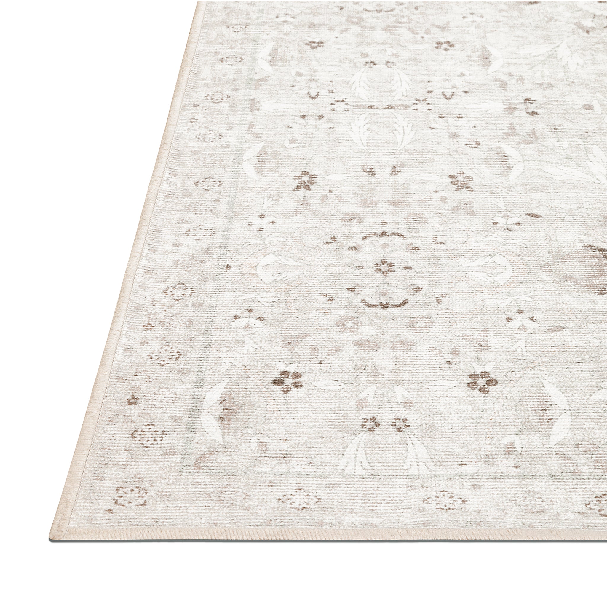 Tabriz - Sea Blue/Ivory - Washable Rug – Tumble