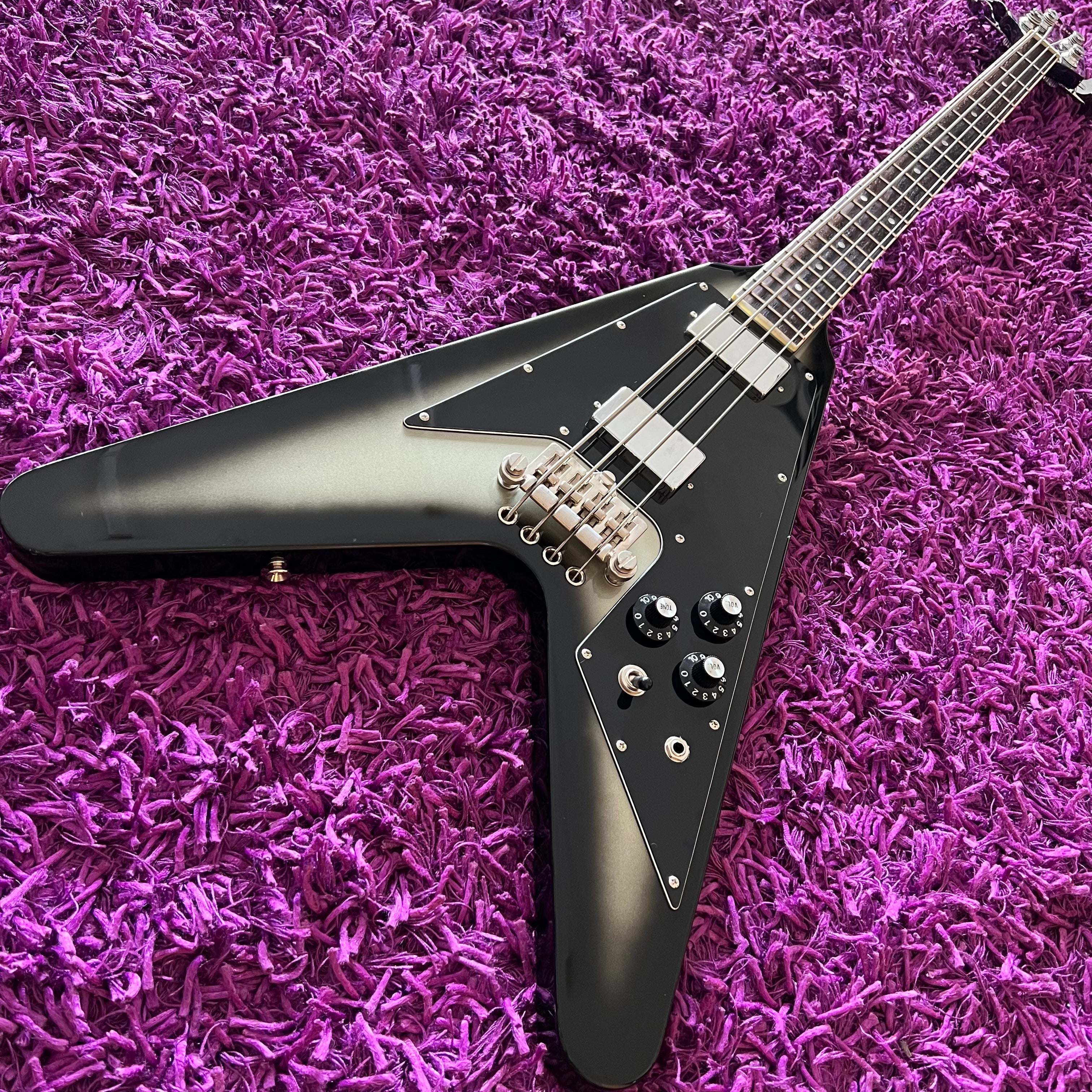 burny flying v bass