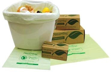 Bag-To-Nature 3 Gal. Compostable Green Trash Bag (20-Count