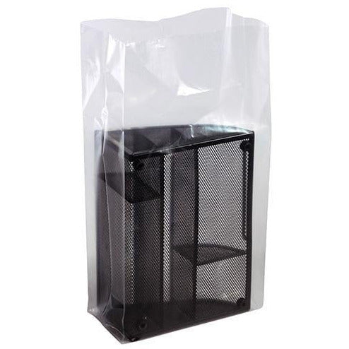 Pack of 100, 14 x 24 Solid Clear 100 Gauge PVC Shrink Basket Bags