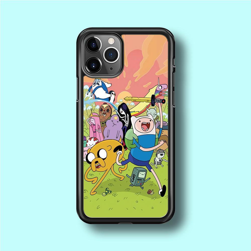coque iphone 11 Adventure Time All Character رمز الدهون الثلاثية