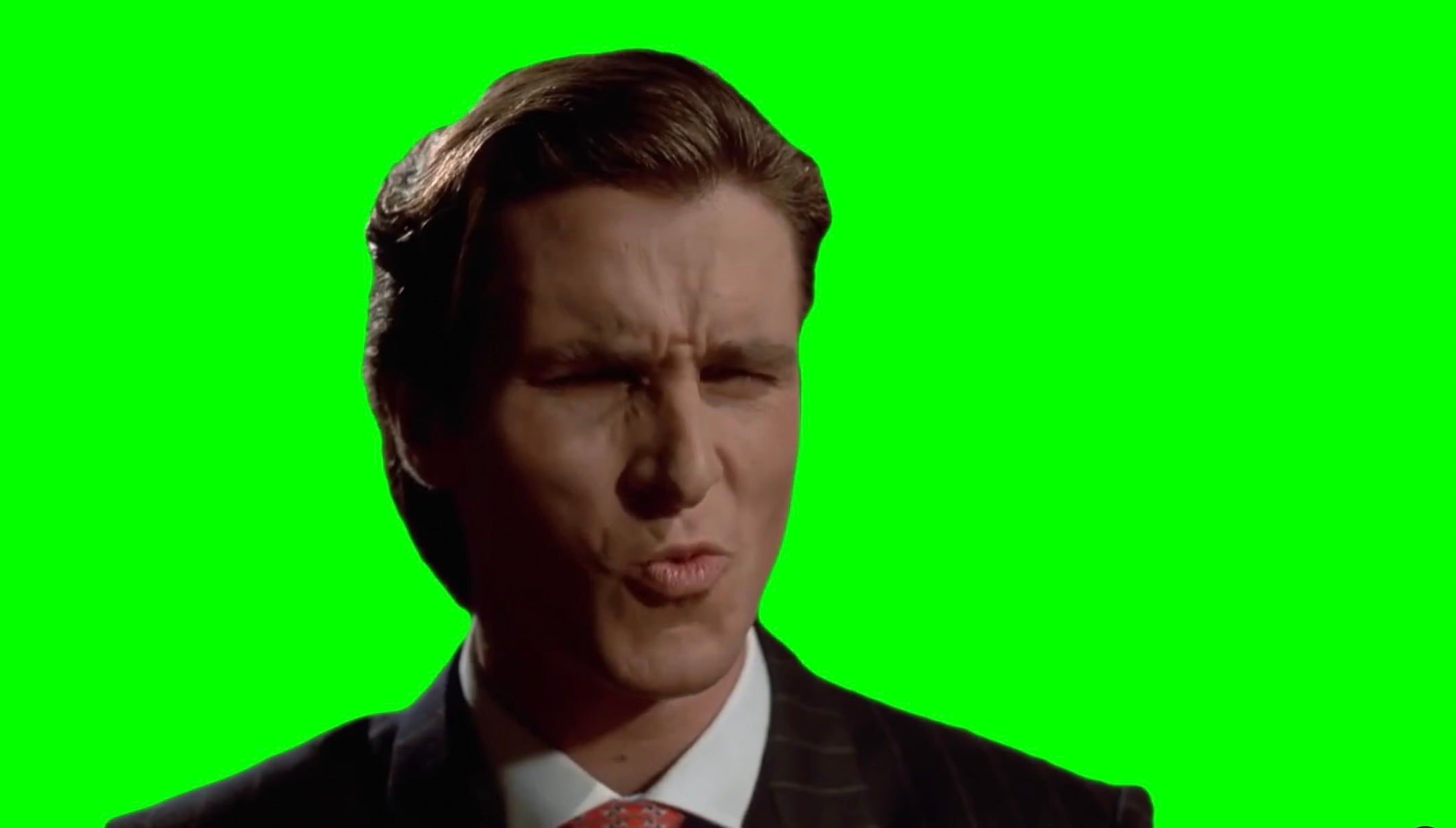 Patrick Bateman Sigma Face Meme - Another martini, Paul? (Green