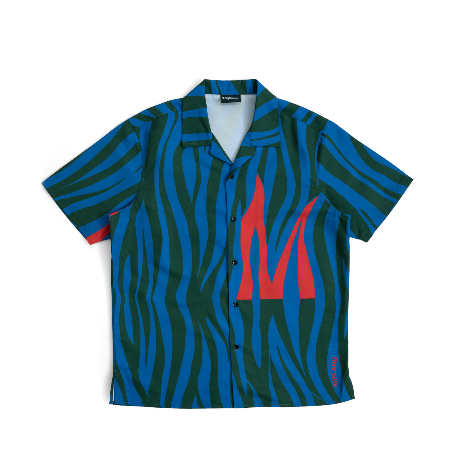 Zebra Print Camp Shirt