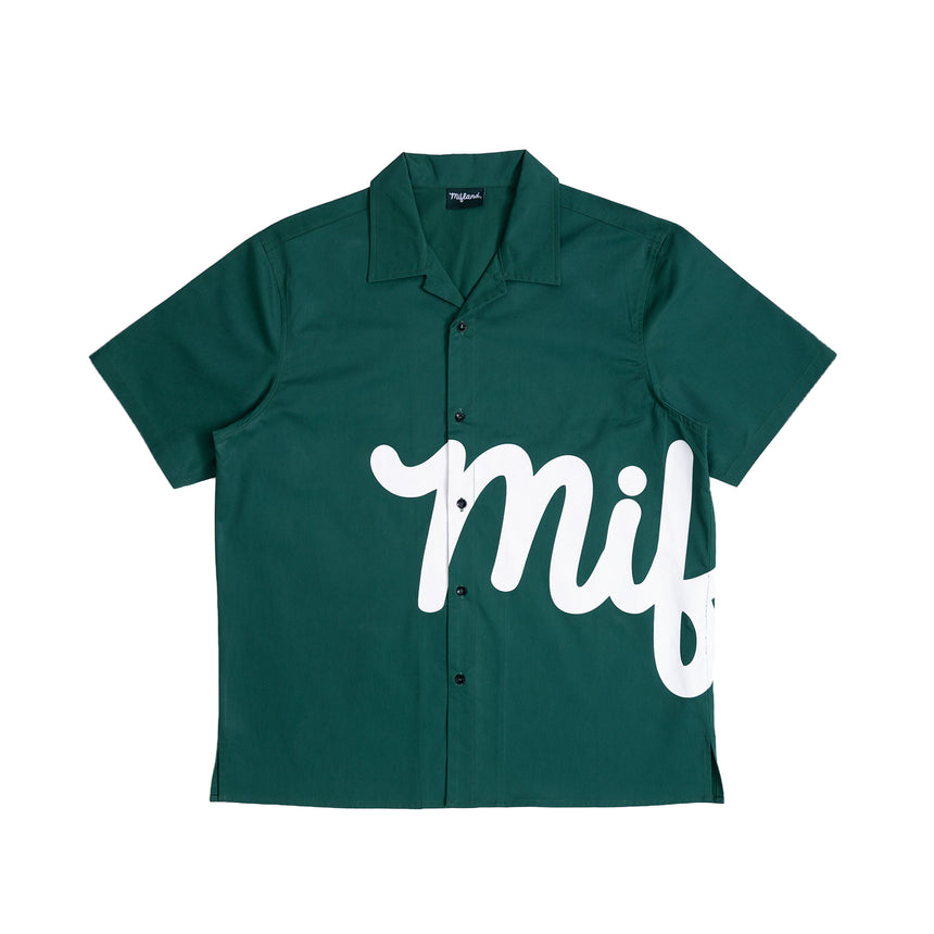 RCP315GD - Boxy Cropped Camp Collar Shirt