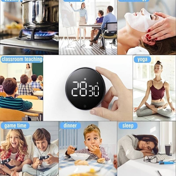 Digital Kitchen Timers, Visual Timers Large LED Display Magnetic