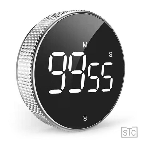 STC Rotary Digital Timer Cooking Kitchen Clock, LED Display, Magnetic