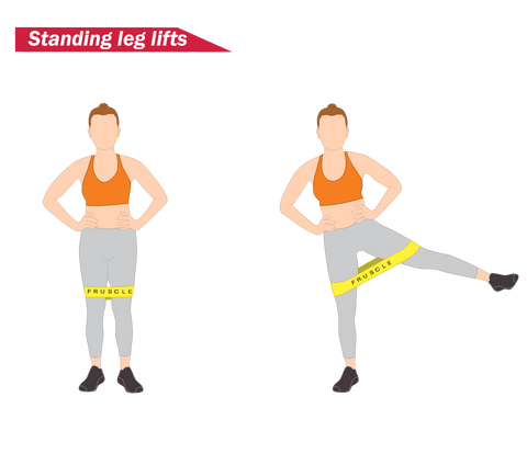 weerstandsband, weerstandsbanden, oefeningen met weerstandsbanden, oefening met weerstandsband, training met weerstandsband, training met weerstandsbanden, fitness oefeningen, fitnessmaterialen, fitness training, fitness trainingsschema, standing leg lifts