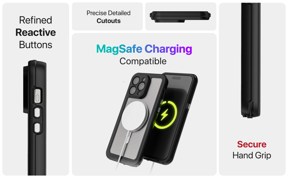 iPhone 15 Pro Waterproof Case with Screen Protector