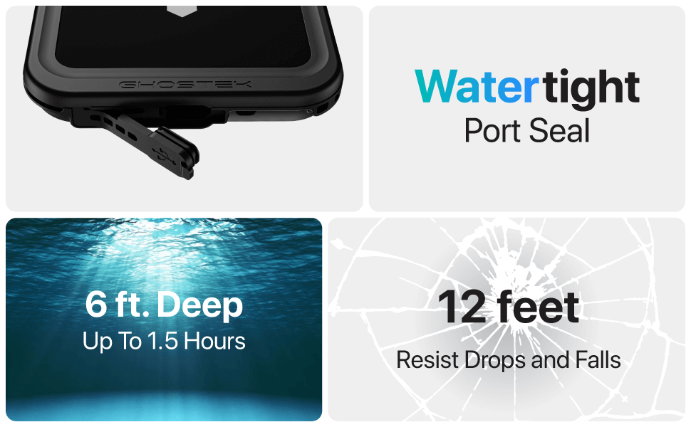 Waterproof Apple iPhone 15 Pro Phone Case