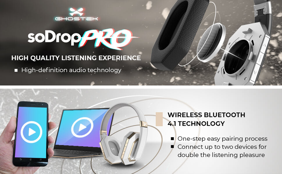 Ghostek SoDrop Pro Advanced Wireless Headphones