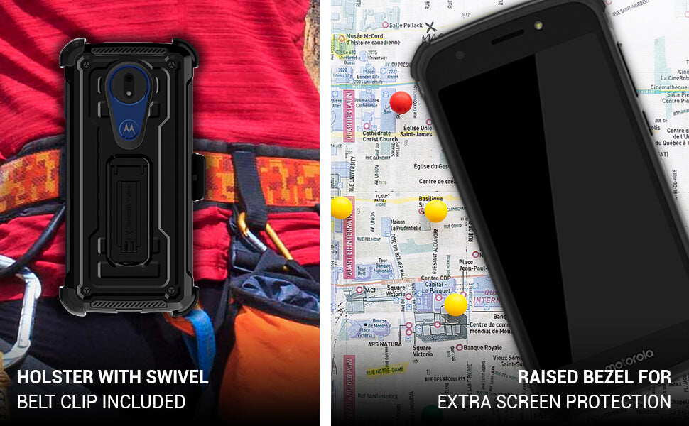 Moto E5 Supra Belt Clip Phone Case