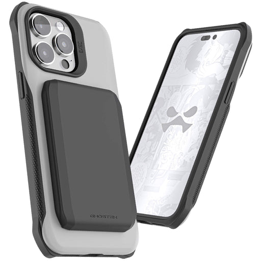 Ghostek iPhone 15 Series MagSafe Wallet Cases with Card Holder — Exec iPhone 15 / Gray