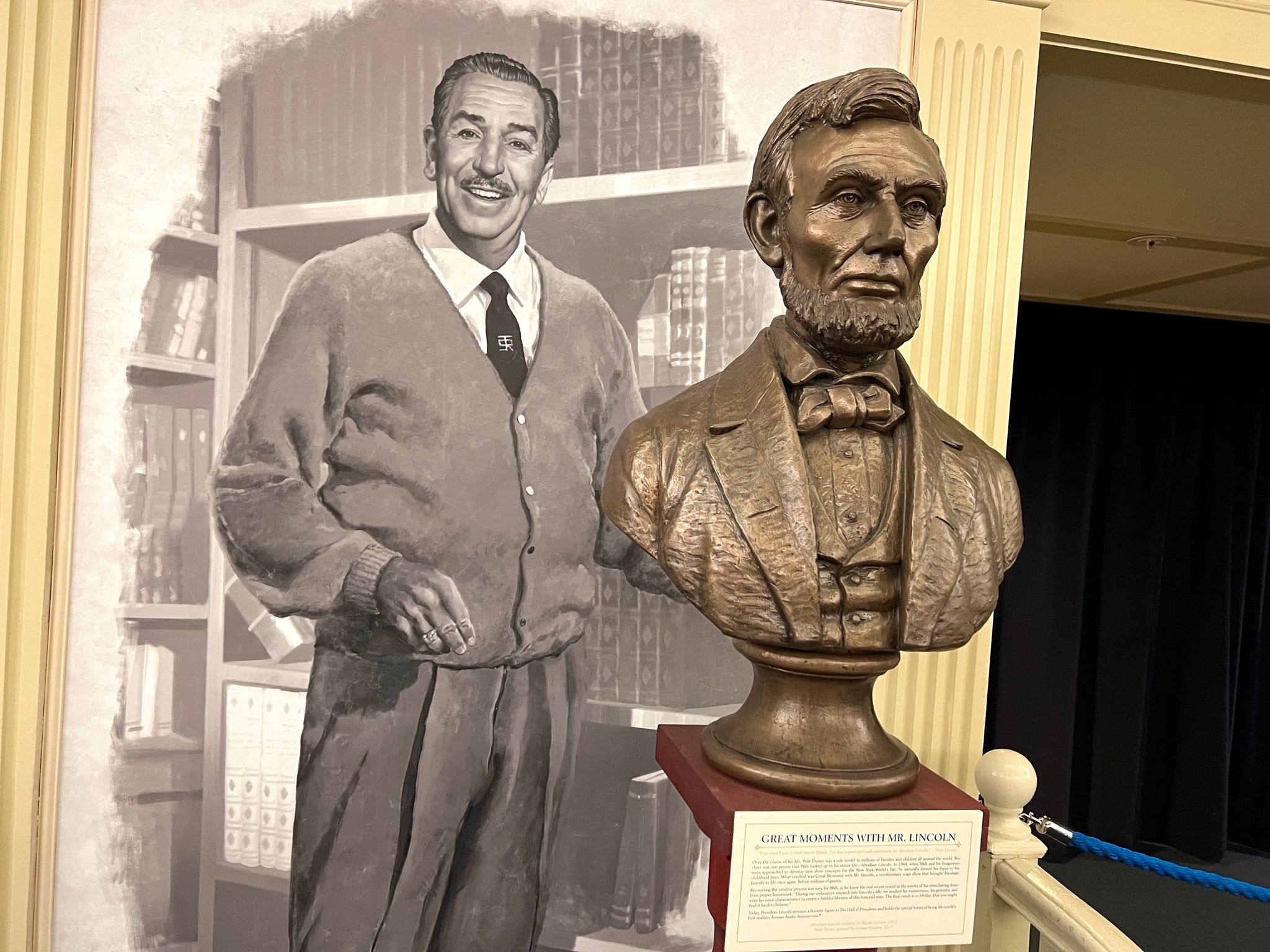 Walt Disney and Abraham Lincoln