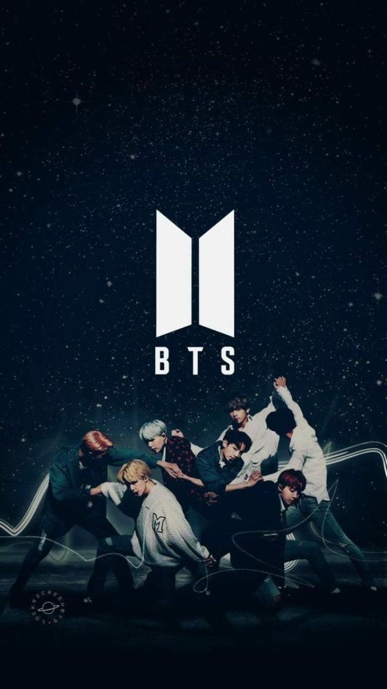 BTS logo blanc fond