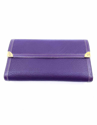 purple louis vuittons wallet