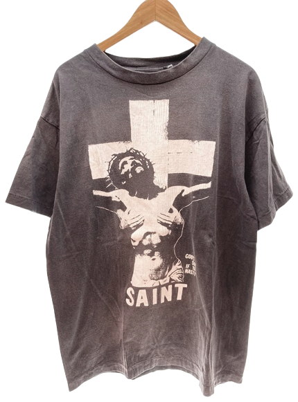 SAINT MICHAEL 21SS Tシャツ 半袖 チャコールグレー L | www ...