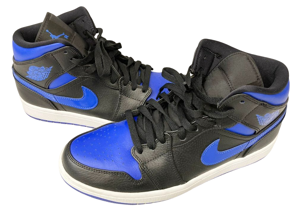 Air Jordan 1 ミッド ブラックハイパーロイヤル 27.5cm-