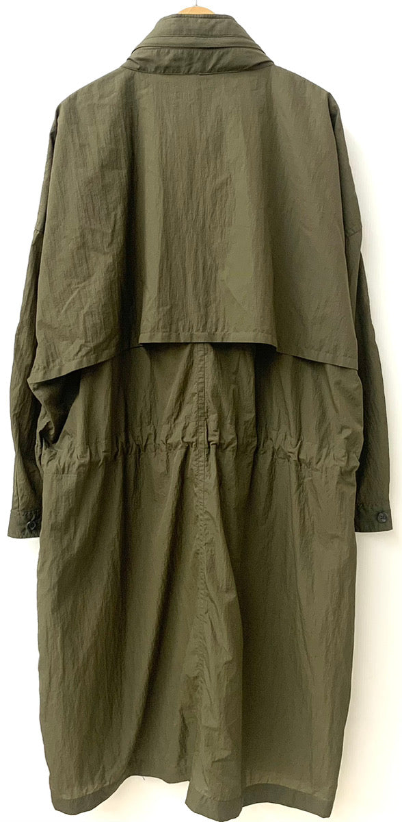 レインメーカー RAINMAKER 20AW オーバーサイズ ナイロンミリタリーコート OVERSIZED MILITARY COAT  RM202-002 ジャケット 無地 カーキ フリーサイズ 201MT-1627