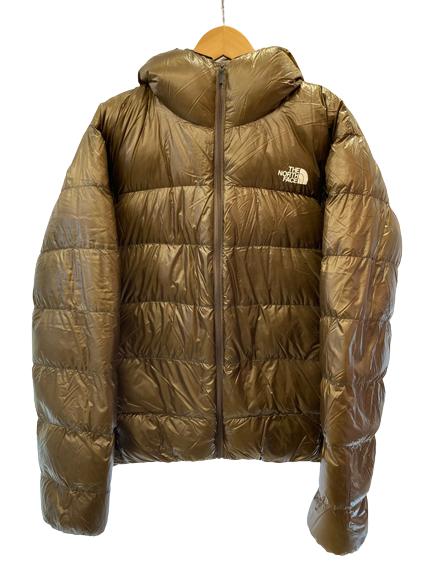 ノースフェイス THE NORTH FACE ノースフェイス Alpine Nuptse Hoodie PERTEX アルパインヌプシフーディ  フード付き ダウン プリントロゴ アウター ブラウン ND91600 ジャケット ロゴ ブラウン 3Lサイズ 101MT-357