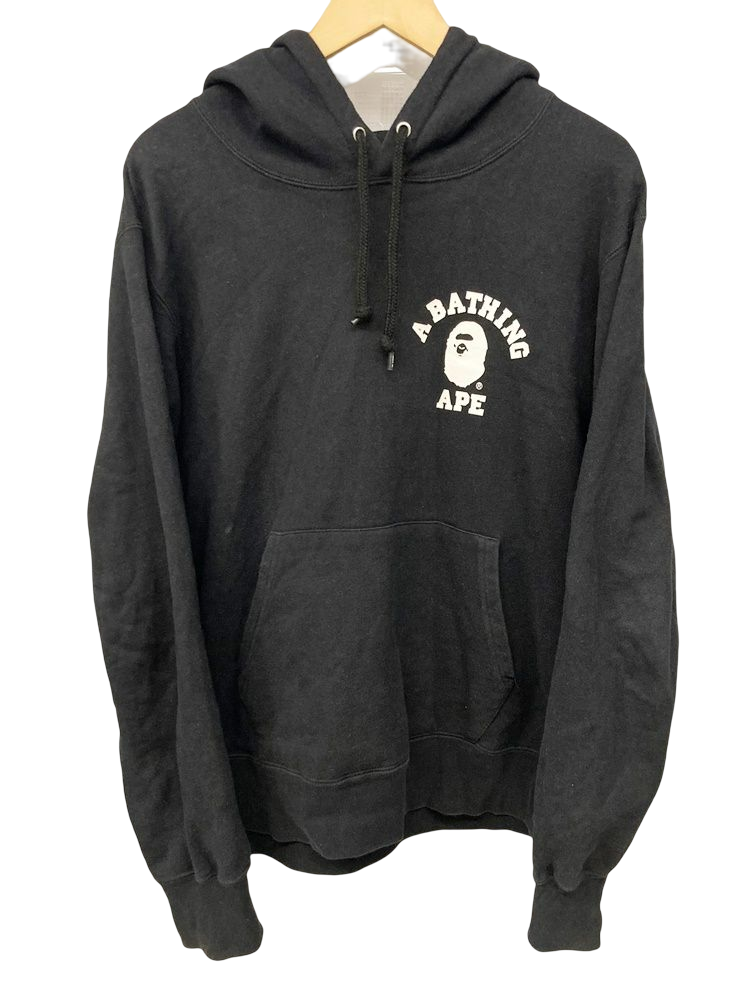 海外輸入 A BATHING APE パーカー 黒 ブラック ロゴ agapeeurope.org