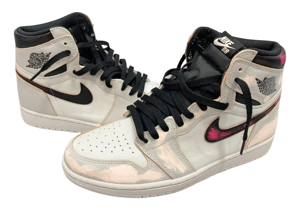 ジョーダン JORDAN NIKE AIR JORDAN 1 RETRO HIGH OG DEFIANT NYC TO PARIS LIGHT  BONE/CRIMSON ナイキ エアジョーダン 1 レトロ ハイ オリジナル ディファイアント グレー系 ピンク系 CD6578-006 メンズ靴 