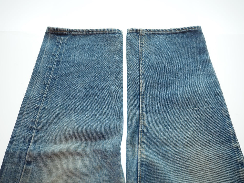 リーバイス Levi's 501 66後期 ヴィンテージデニム ジーンズ W29×L30 29インチ ボタン裏6 赤耳 スモールe デニム 無地  ブルー 101MB-144