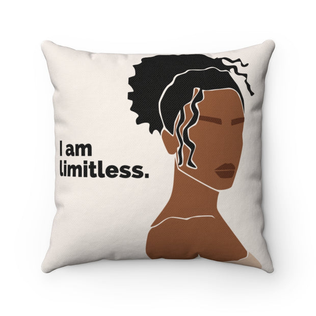 'I am limitless.'  Spun Polyester Pillow