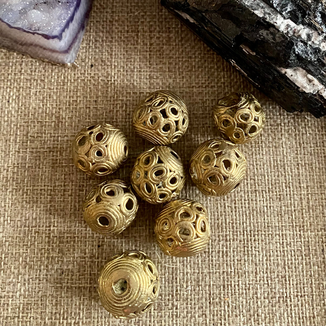 17x21mm African Brass Beads