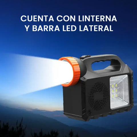 ANTORCHA LED CON PANEL SOLAR INTEGRADO