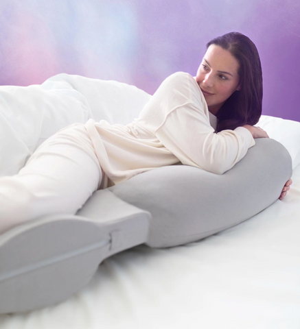 Snuz SnuzCurve Pregnancy Pillow with Mother in Grey