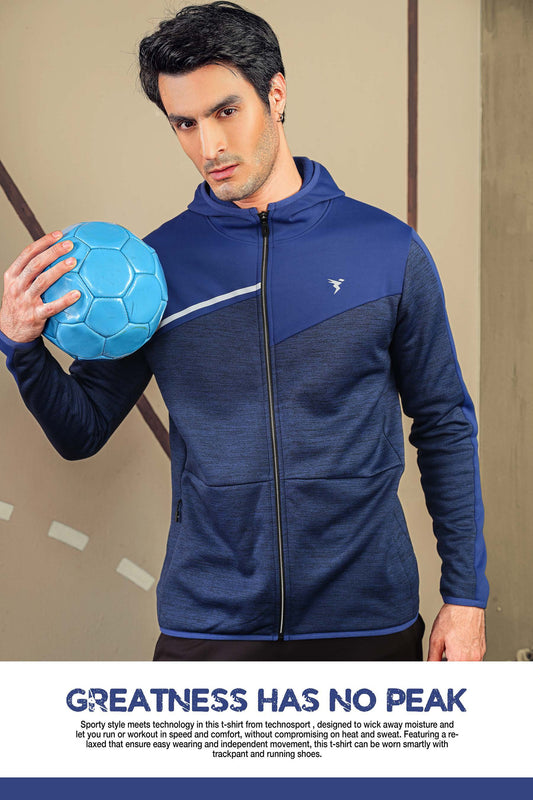 Technosport Full Sleeve Dry Fit Hoodie Jacket For Men Pl-65