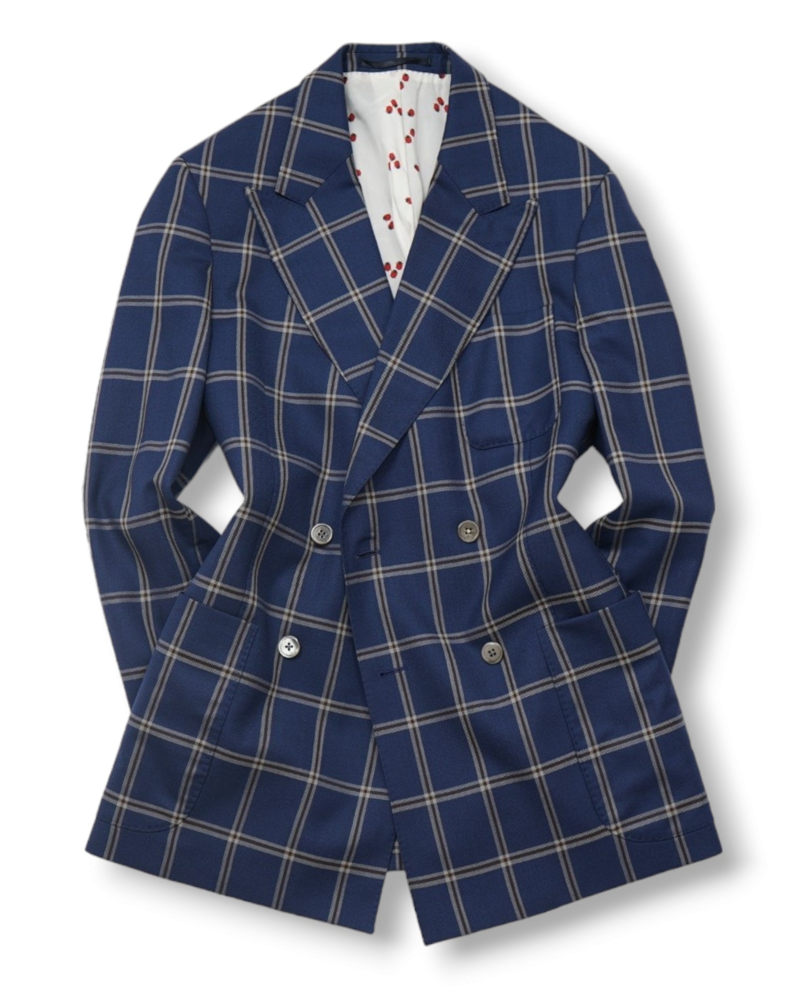 image of Blue Windowpane DB. Sports Jacket 48