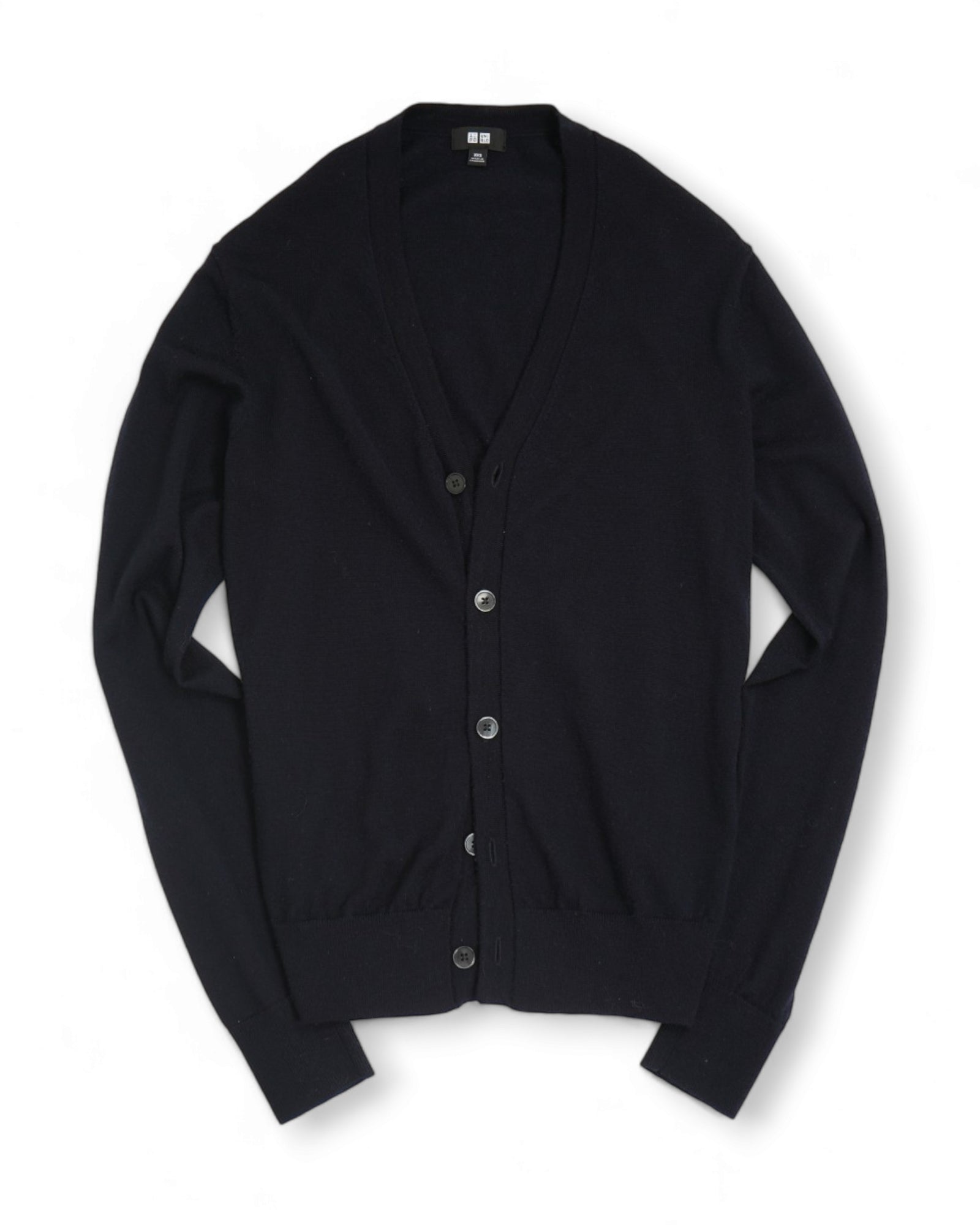 image of Uniqlo - Navy Long Sleeve Cardigan XXS