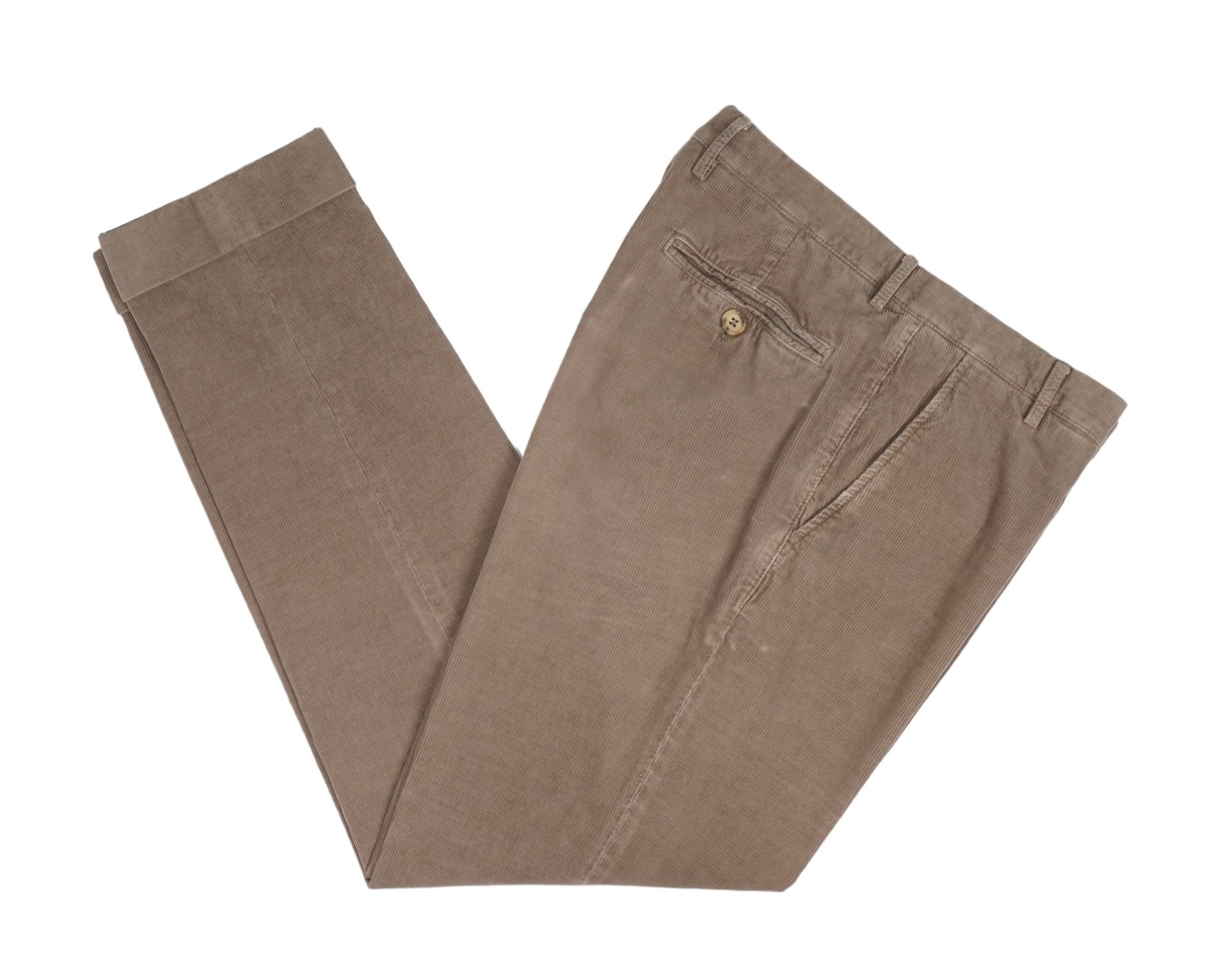 image of Brunello Cucinelli – Taupe Corduroy Trousers 56