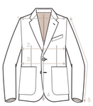 L.B.M. 1911 - Black/Grey Unlined Wool Sports Jacket 50