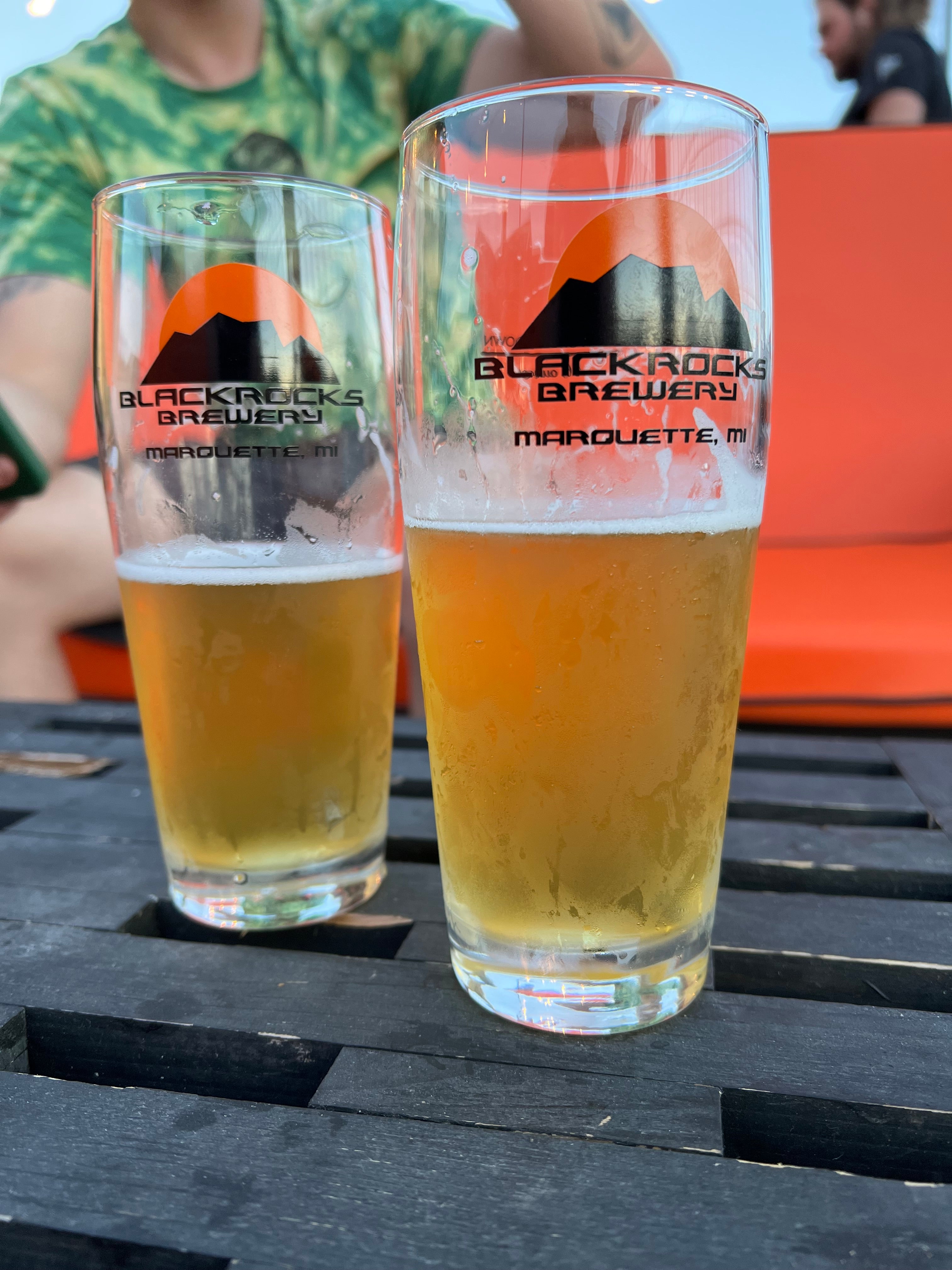 Post race beers at Black Rocks