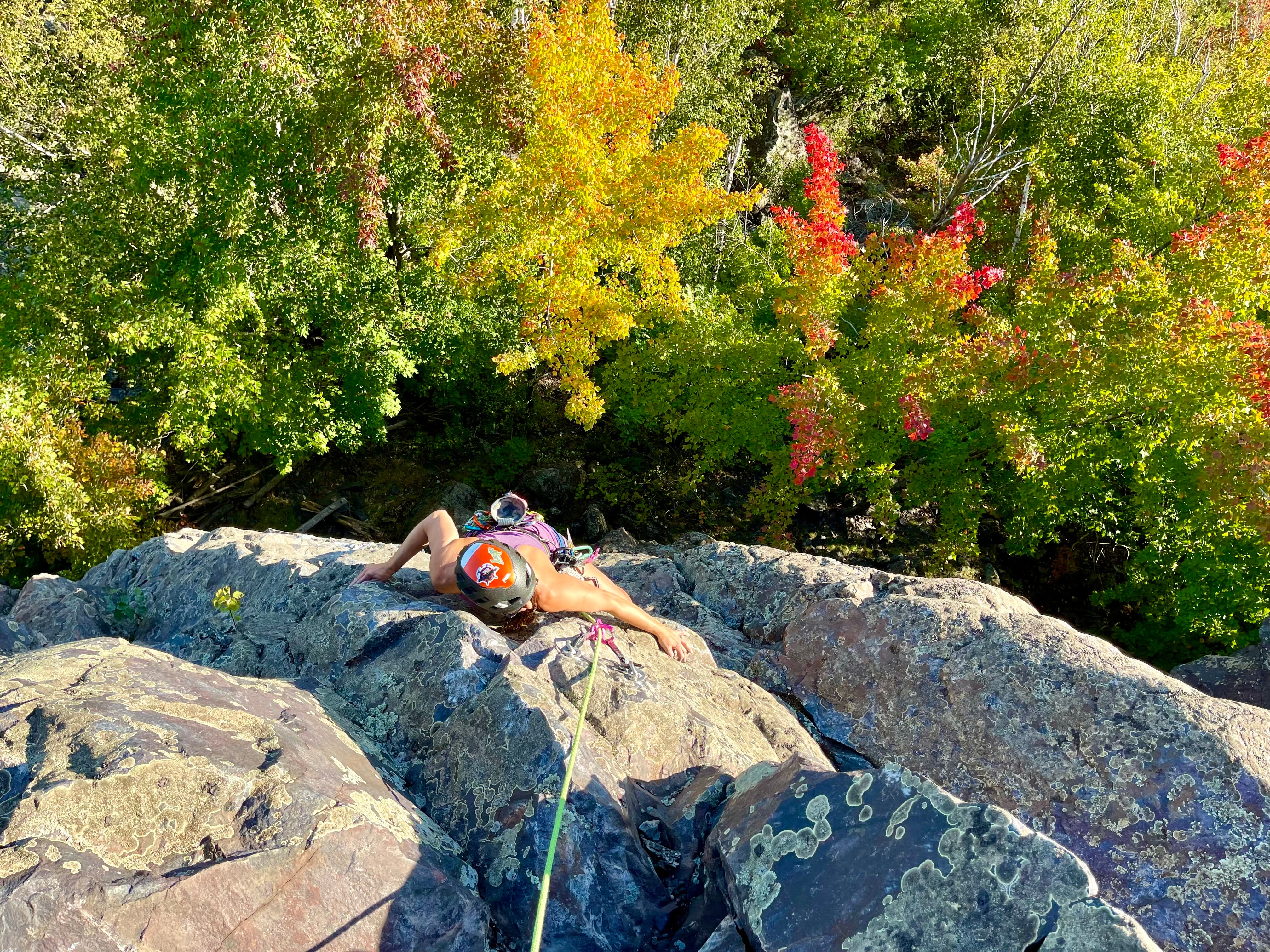 Climbing at Slugs Bluff