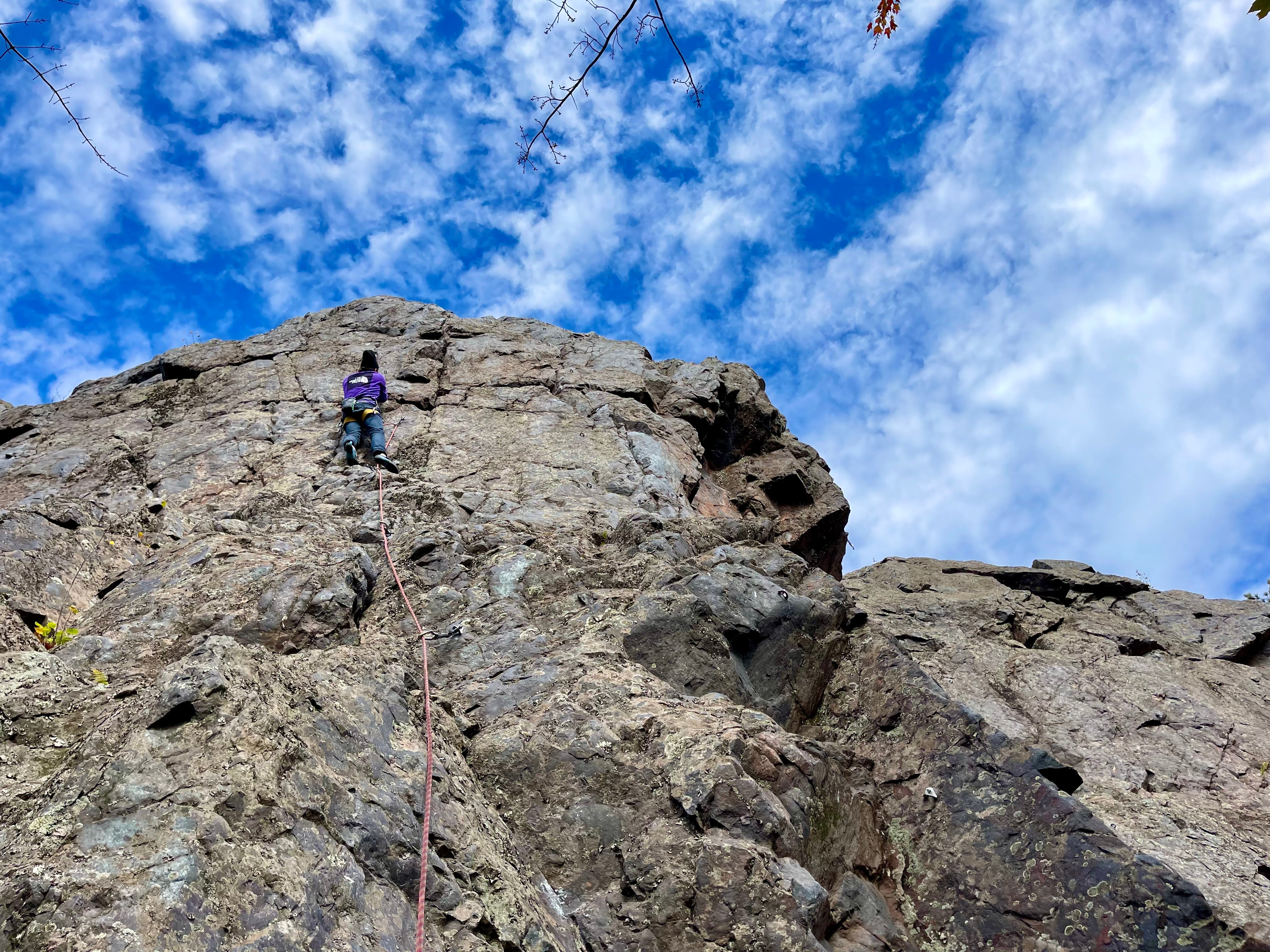 Climbing at Slugs Bluff