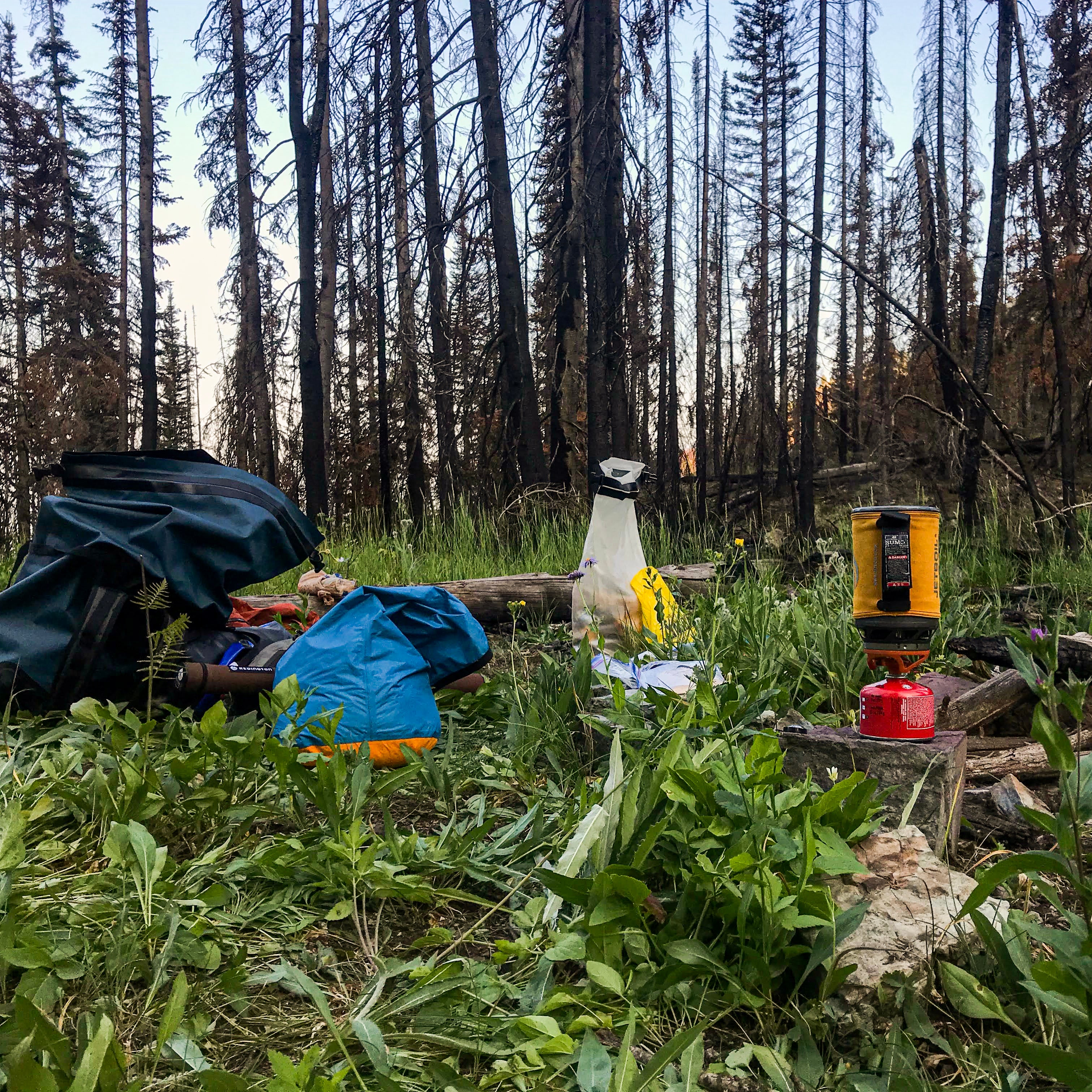 Cooking in Montana's Bob Marshall Wilderness