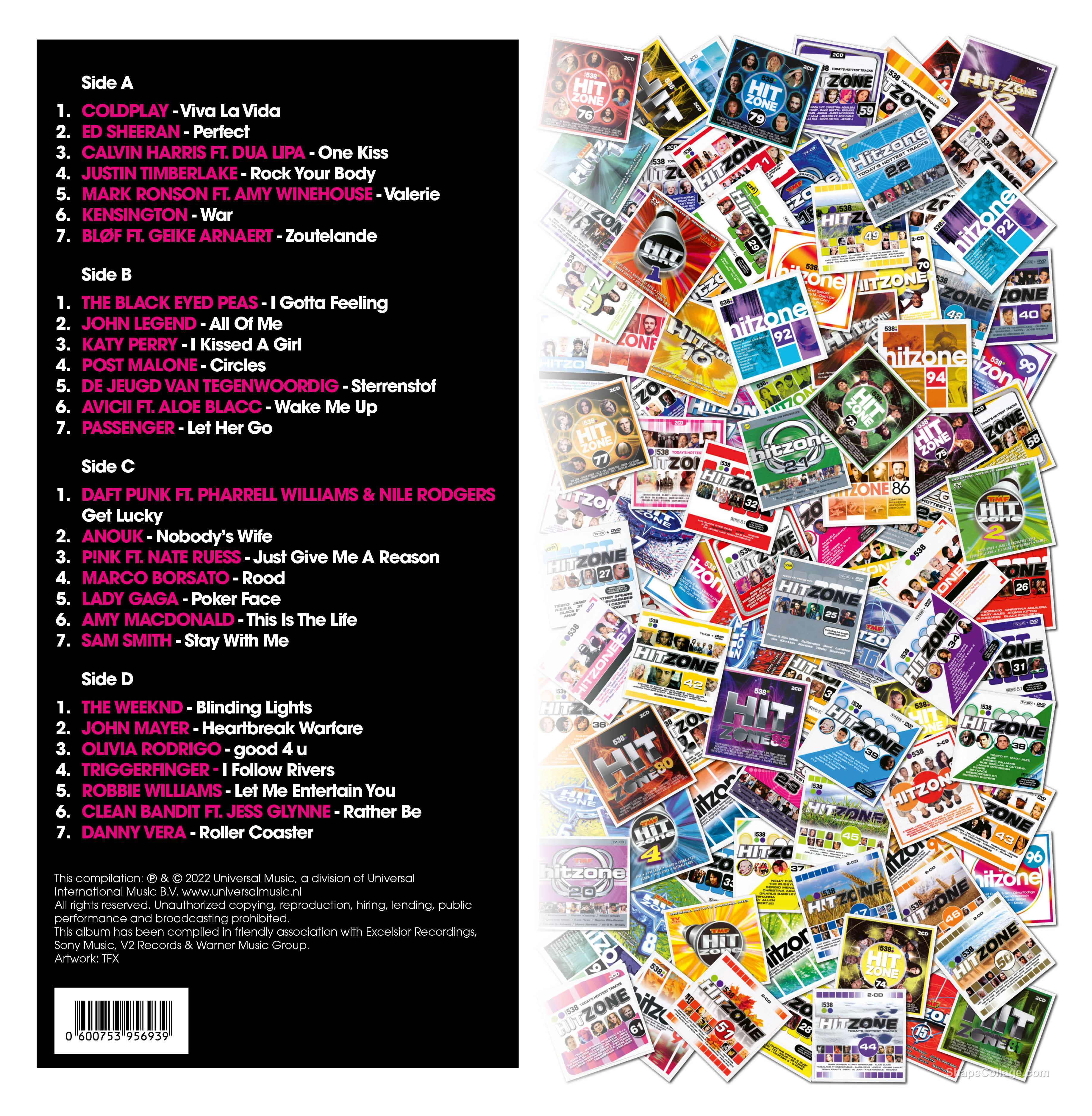 Mantsjoerije trog Philadelphia 538 Hitzone 100 (2LP) - Various Artists | Platenzaak.nl