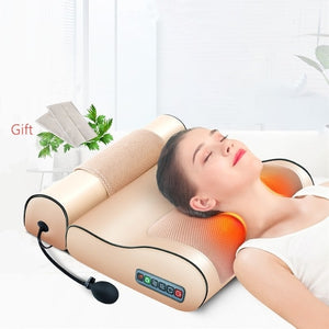 portable electric infrared neck body massage pillow