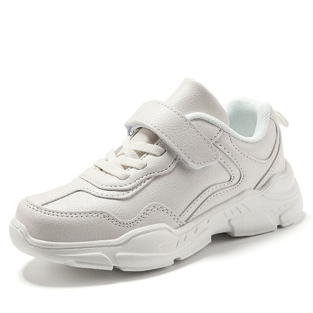 white school sports shoes