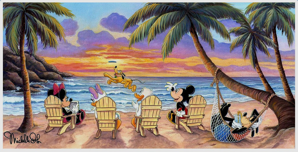 Mickey Mouse and Friends ''Happy Kitchen'' Giclée on Canvas by Michelle St.  Laurent
