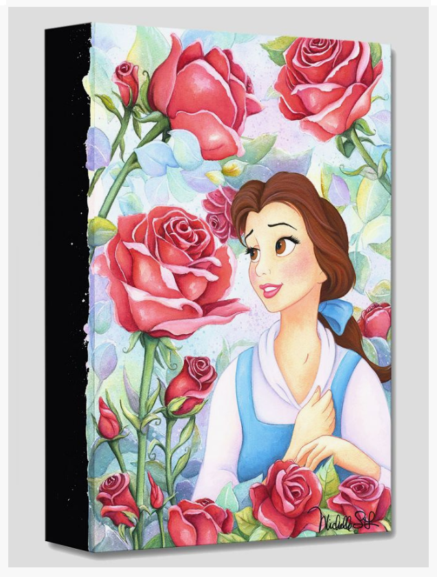 Sympathetic Chain Prose Beauty And The Beast Rose Canvas Painting Easy To Handle Completely Rape