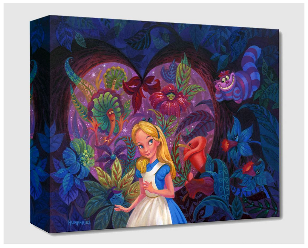 Disney Fine Art Limited Edition Canvas Dreaming In Color-Alice In Wonderland