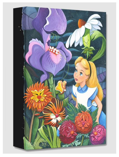 Disney Fine Art Limited Edition Canvas Dreaming In Color-Alice In Wonderland