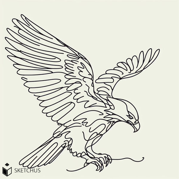 dessiner un aigle