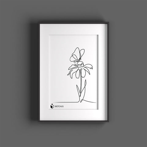 Blumen zum Zeichnen Motive Natur einfach Inspiration zum Abzeichnen Anfänger Ideen was man zeichnen kann Sketchus Zeichnung